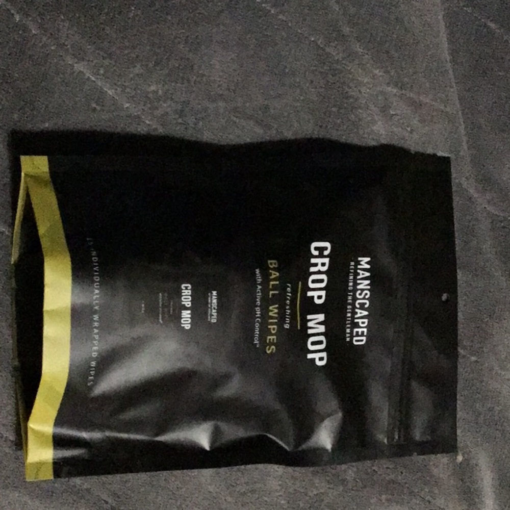 Manscaped crop mop ball wipes new package